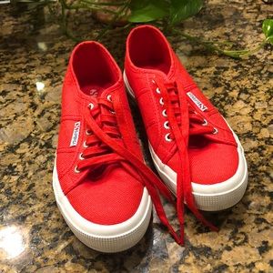 Red Superga Sneakers